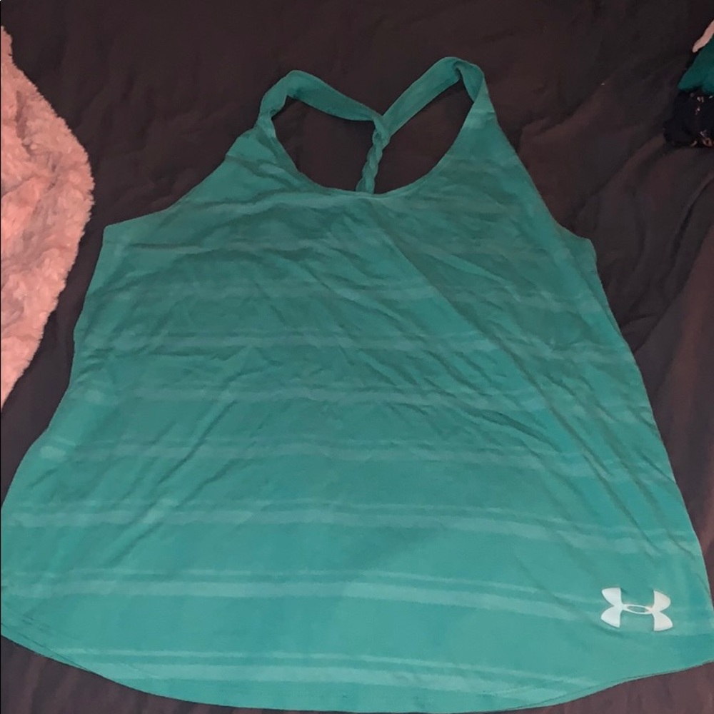 Teal under armor tank